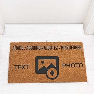 Wanapix | Felpudo Personalizado | Felpudos Originales para la Entrada de Casa | Base Antideslizante | Fibras de Coco Natur...
