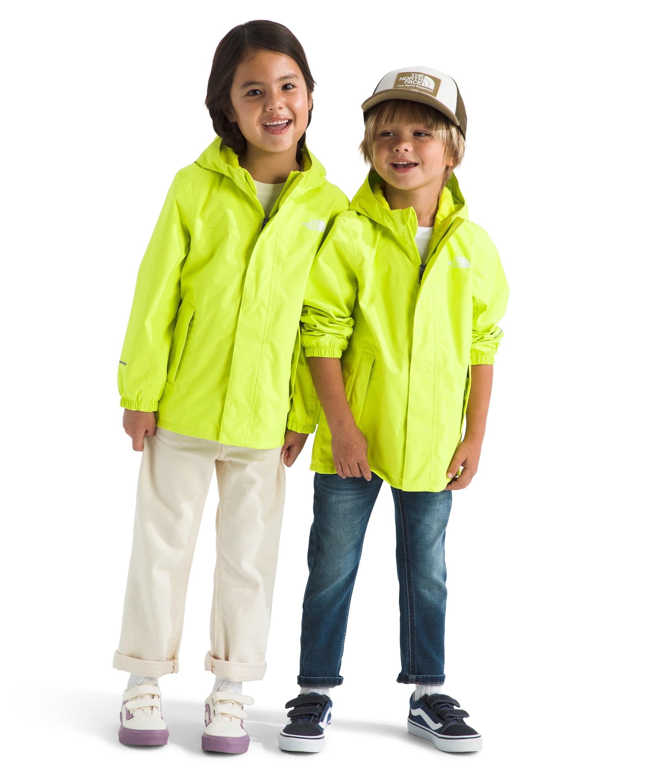 THE NORTH FACE Kids' Antora Rain Jacket | Waterproof, Breathable, 3-piece Hood, Secure Zip Hand Pocket