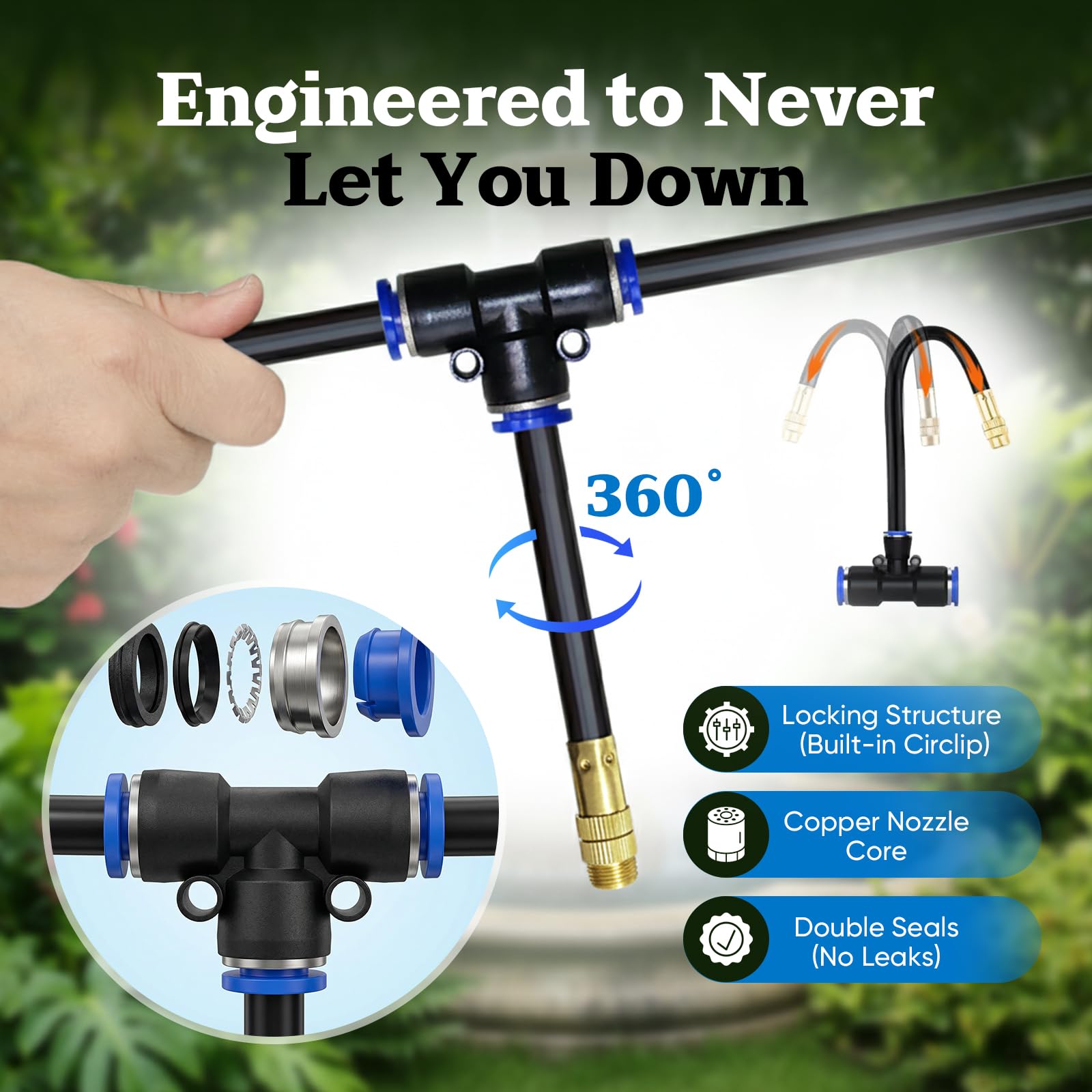 117pcs automatic drip irrigation kit easy assembly diy - Qatar