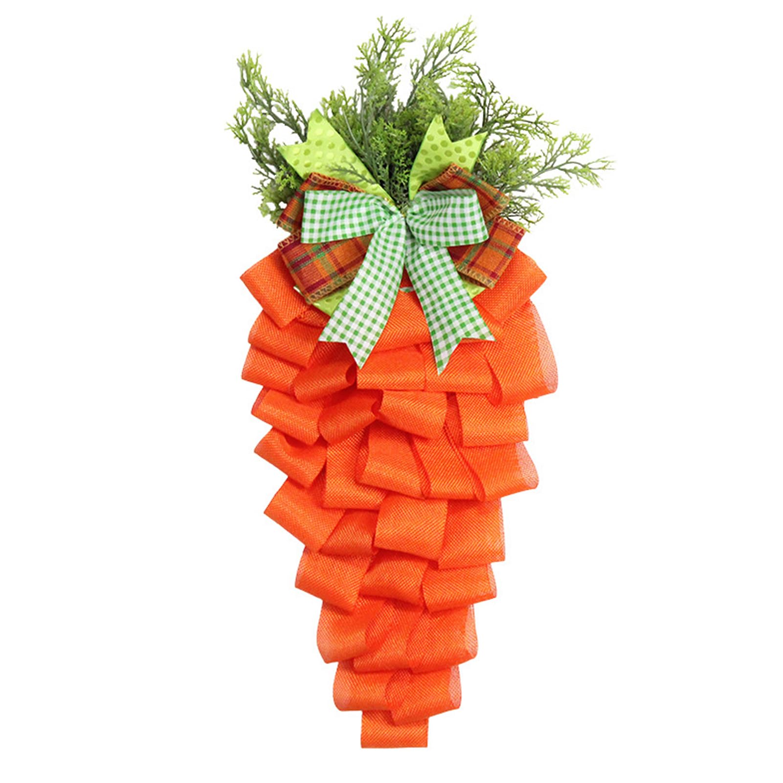 Yixannx Carrot Door Hanging Easter Wreath Holiday Decoration Props Made Of