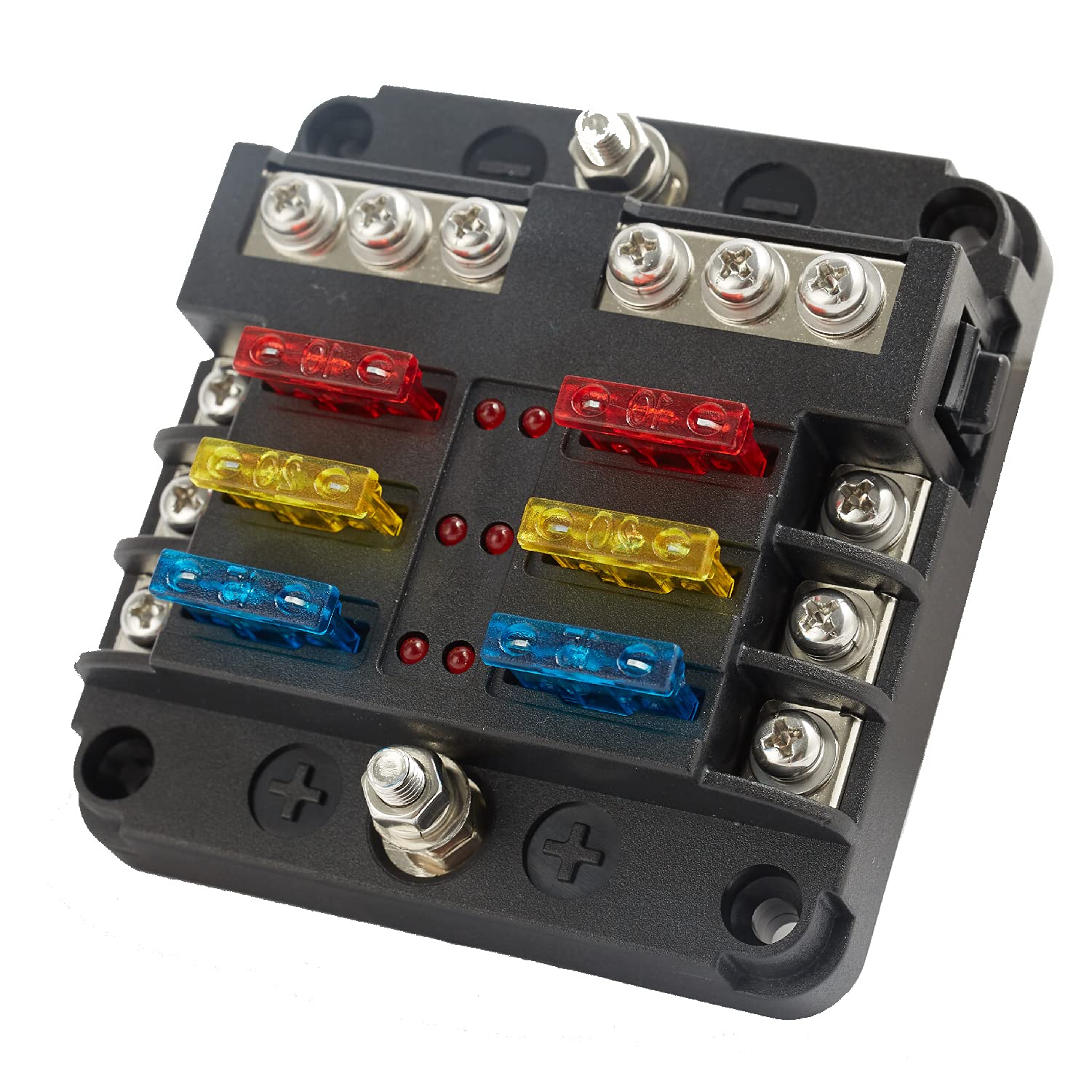 Buy Soyond 6 Way Marine Fuse Block Fuse Box with LED Warning Indicator