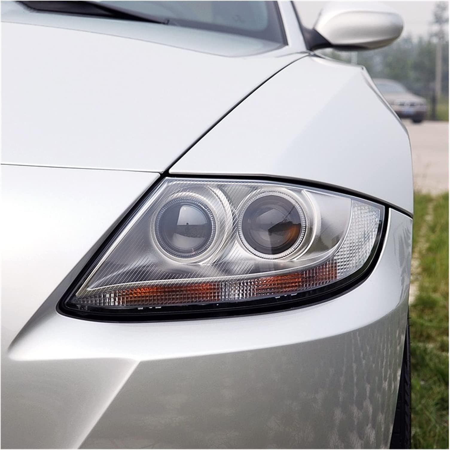 Headlights For BMW Z4 E85 2003 2004 2005 2006 2007 2008 Car Headlight Cover Headlamp Transparent Lampshade Shell Lens Glass Headlamp (Size : Left)