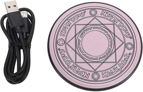 Miniatura 5 de Cargador rápido de 20 W, almohadilla de carga con efecto de luz de respiración, escritorio, potente compatibilidad para teléfonos, tabletas,