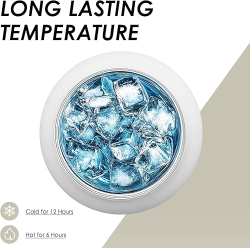 Miniatura 4 de Regalos de gatos para los amantes de los gatos, botella de agua aislada de 34 onzas, botella deportiva de acero inoxidable con tapa de boquilla, sin