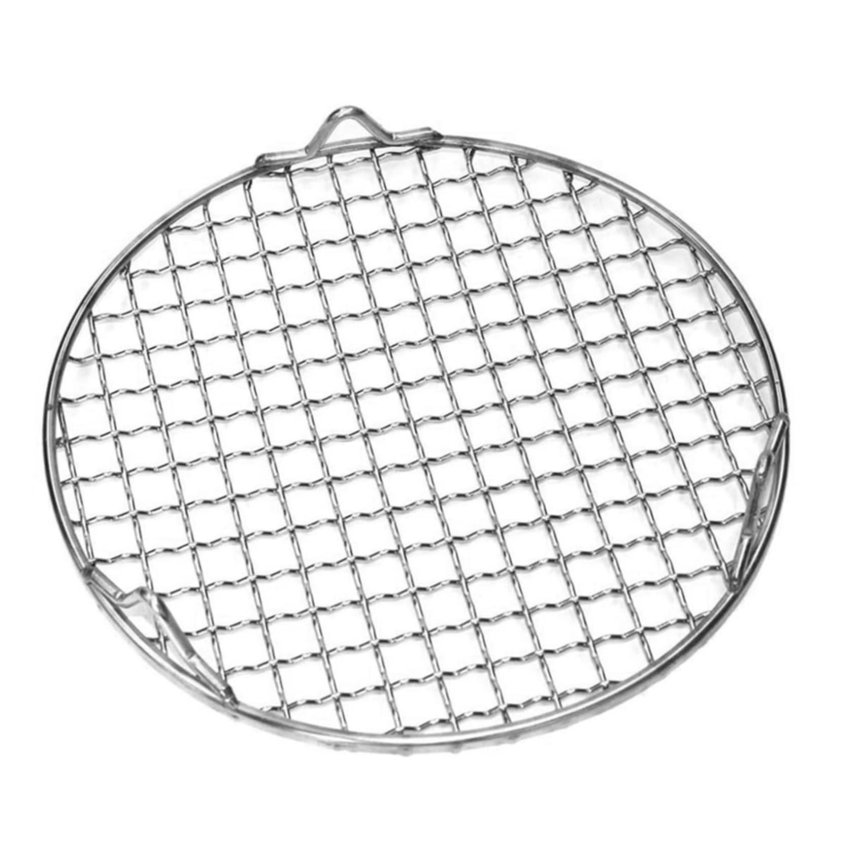 Paporich Bbq Net Grill, Charcoal Grills, Round Barbecue Wire Rack, Rack Round Barbecue, Bbq Net Barbecue Mesh, Barbecue Grill, Pad Grid (Set of 1)