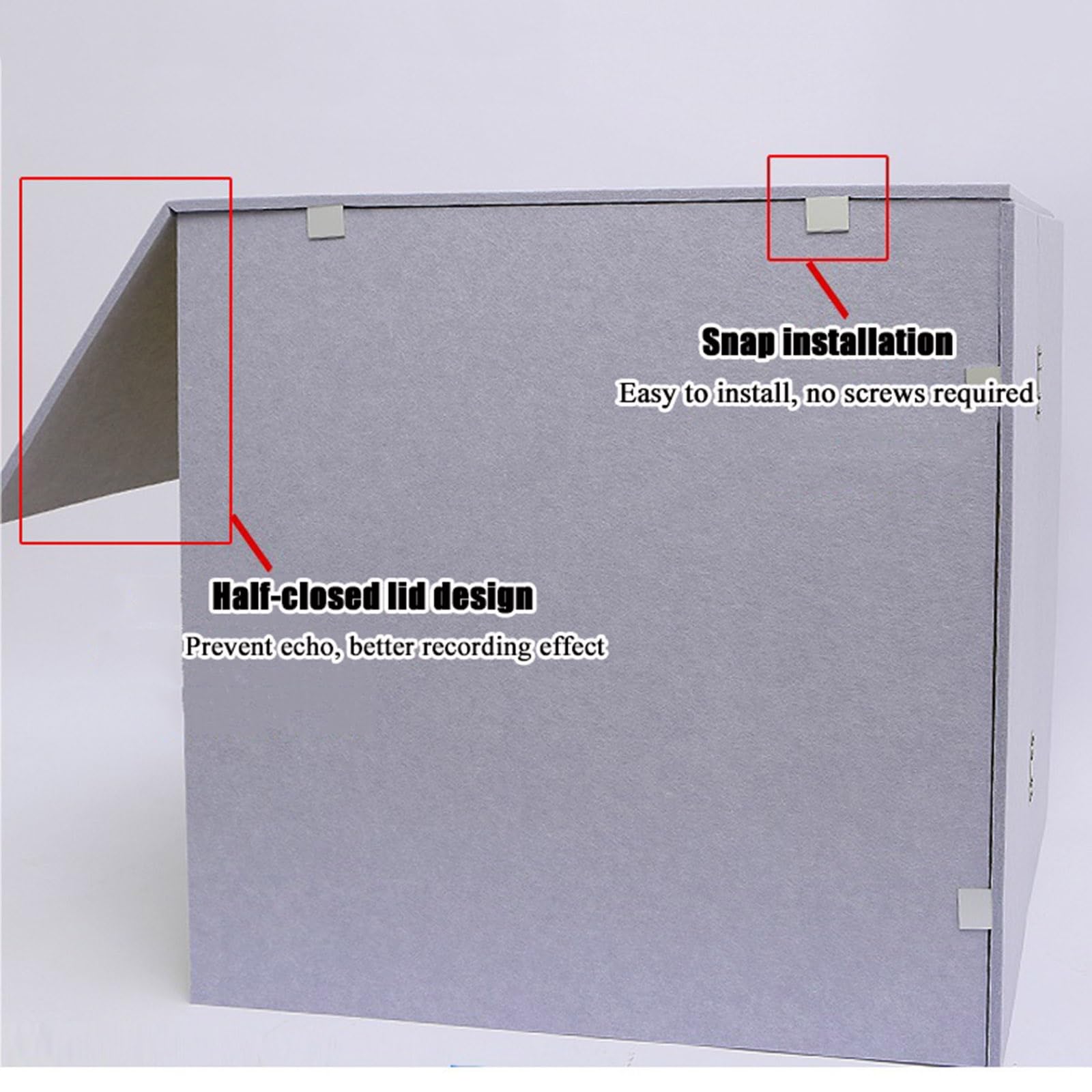 Draagbare geluidsopname vocale cabine box desktop geluiddichte cover vocale cabine isolatiecabine draagbare vocale cabine geluidsabsorberend schild geluidsdichte schuimpanelen om zang te filteren