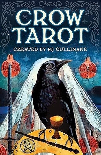 Crow Tarot: 78-Card Rider-Waite® Style Tarot Deck with Mystical Crow & Raven Artwork – Includes Guidebook, Intuitive Meanings, and Custom Spread for Beginners & Experts - Cards
