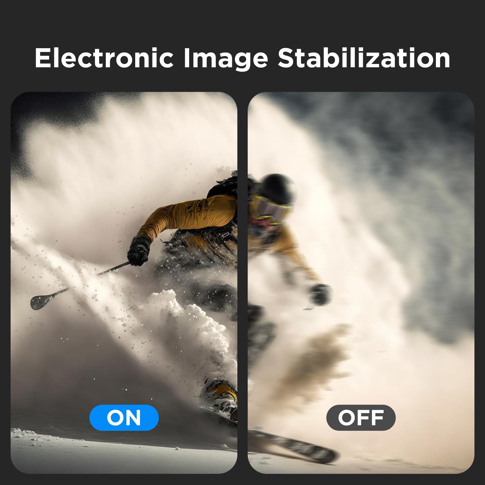 PEGY 4K 30FPS 12MP Action Kamera Dual Screen mit Stabilisierung 2.0, Unterwasser 30m wasserdichte Kamera 170 Grad Weitwinkel und WiFi Sportkameras mit Zubehör-Kits