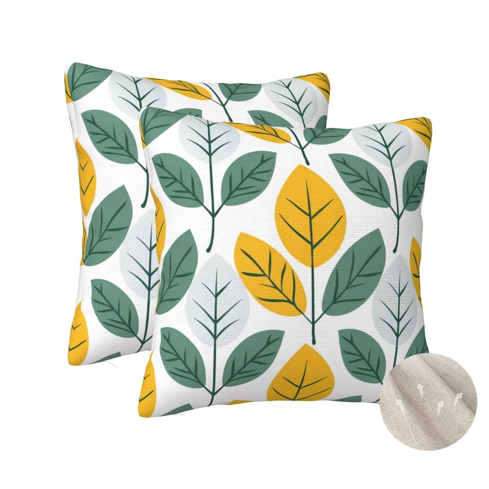 Housse coussin 60x60 cm lot de 2 carrés de style moderne pour canapé de salon