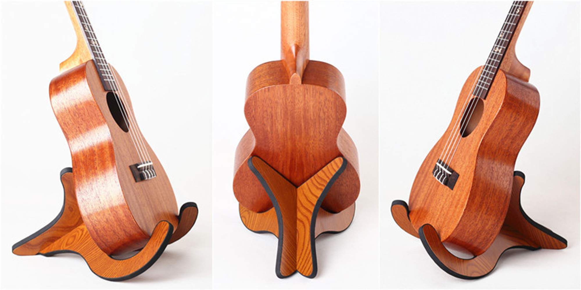 ZIX7 Support amovible en bois pour ukulélé, mandoline, violon, banjo