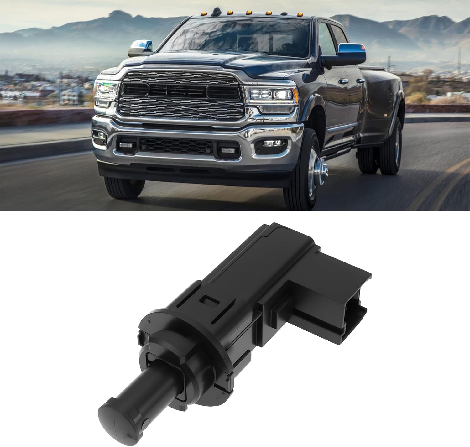 ECSiNG Car Brake Pedal & Lamp Switch 68078700AB 68078700AD Compatible with Jeep Grand Cherokee 2014-2019