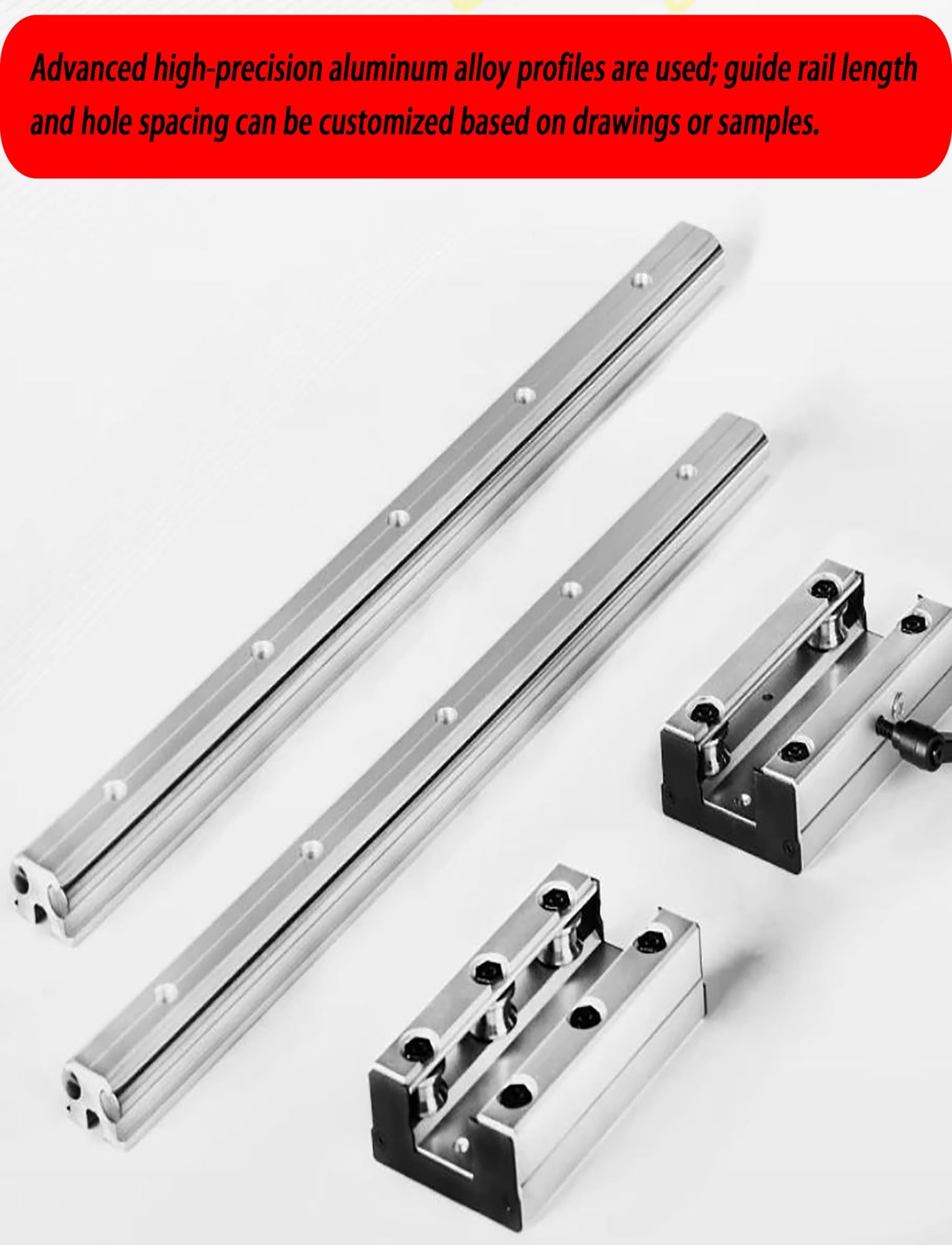 Suwak rolkowy ze stopu aluminium z blokadą, koło z rowkiem V do siłownika ruchu liniowego, części routera CNC
