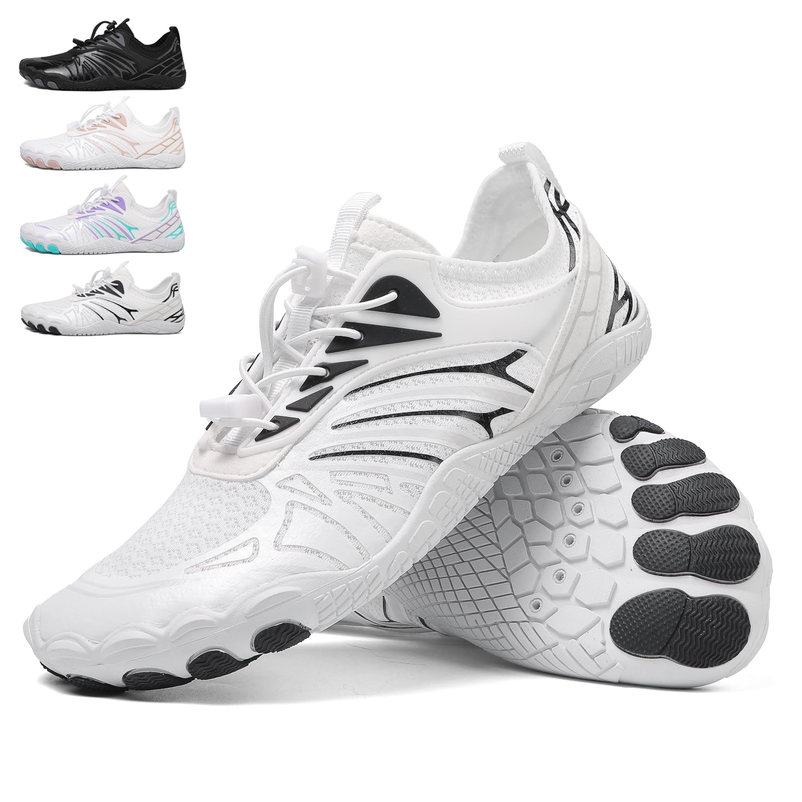 Hike Barefoot Shoes for Womens Mens, Pro Footwear Wide Toe Box Healthy & Non-Slip Barefoot Shoes Unisex, Outdoor Athletic Hiking Water Footwear, Walking Shoes Running Shoes,Breathable Mesh Upper