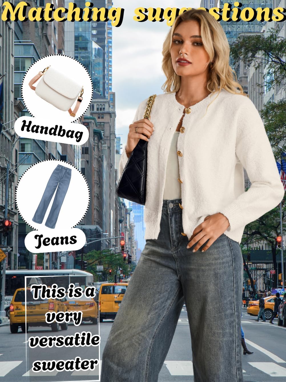 Chunky Knit Cardigan,Button Sweater Jacket for Women,Fall Trendy Cozy Cardigans - Image 5