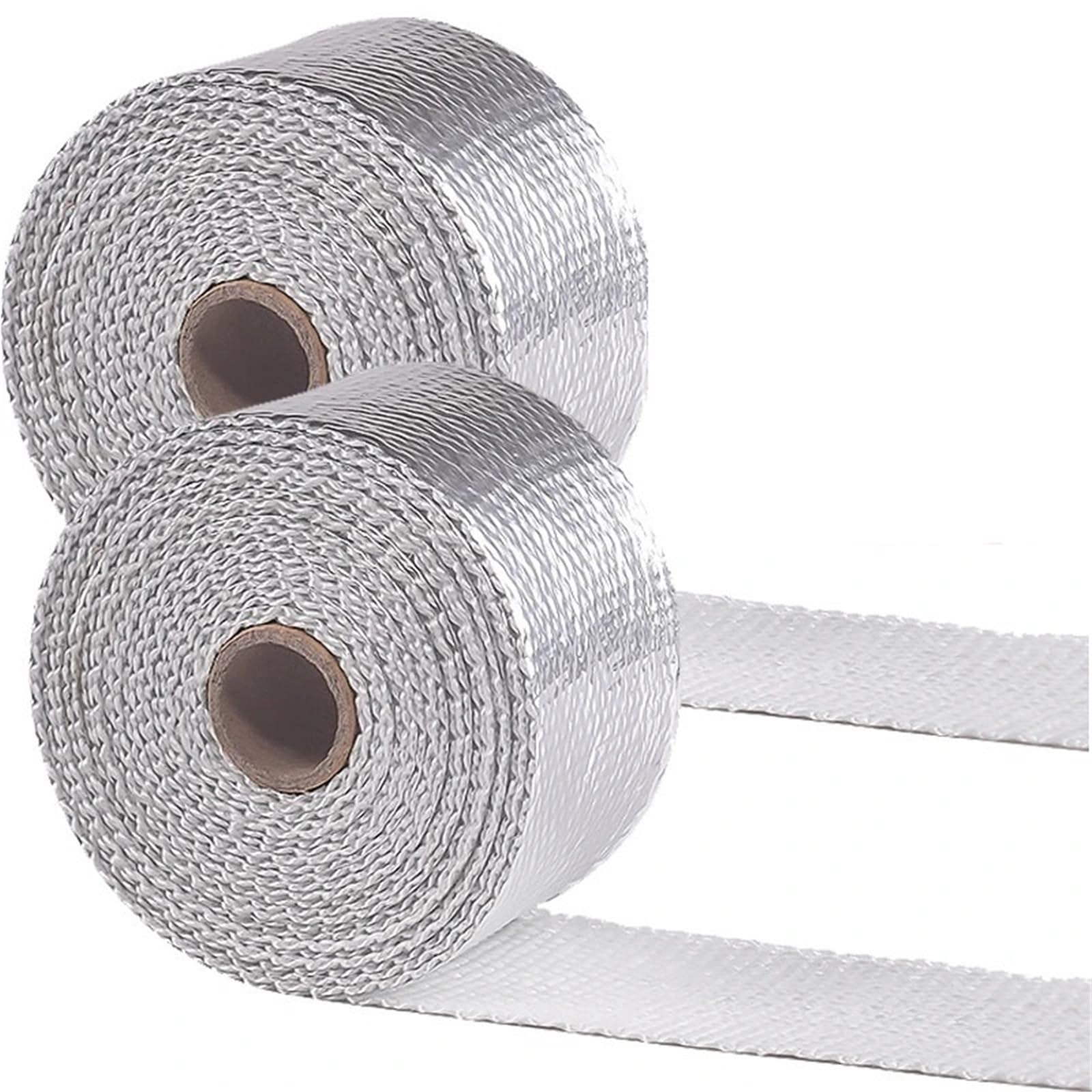 Dasjkdi Silver High Temperature Exhaust Pipe Heat Wrap Tape Auto Manifold Header Downpipe Insulation Shield Aluminum Foil For Hose