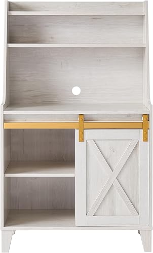 Miniatura 4 de HOMES: Inside + Out Dover Farmhouse - Estante de cocina para panadería con 7 estantes de 32 pulgadas para platos, tarros de especias, jarrones y