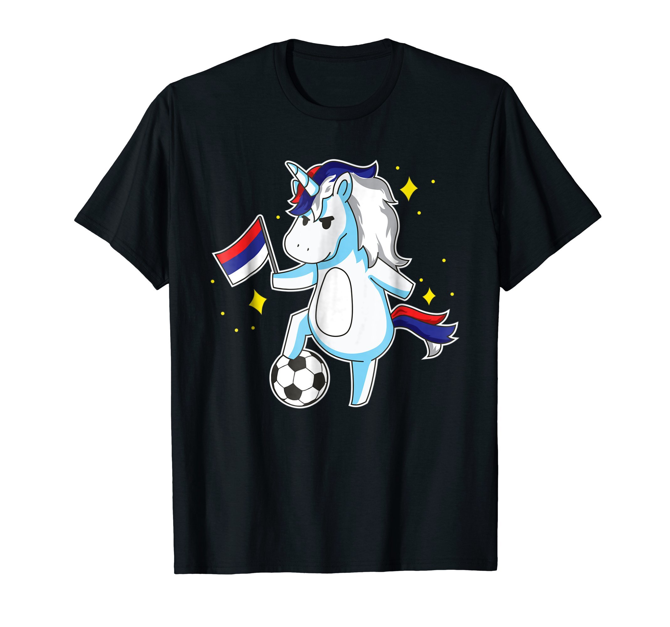 Soccer Unicorn National Team Flag Jersey Tee GiftSoccer Unicorn Russia Jersey Shirt Russian Football Gift T-Shirt