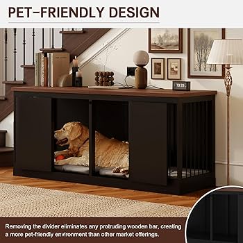 家具 w.corgi2pt.poodle7 Amazon.com: Dog Crate Furniture - Indoor Wooden Dog Kennel