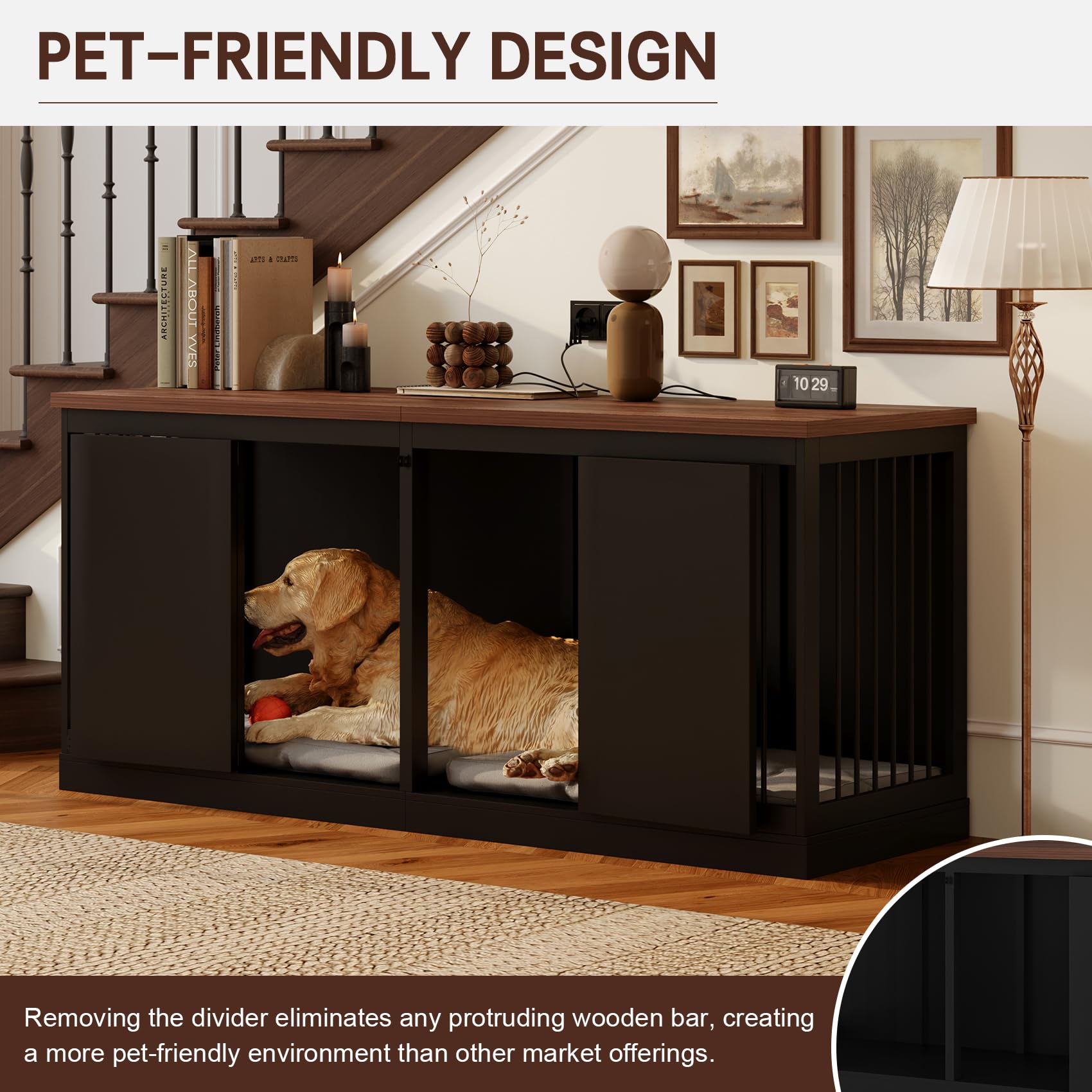Amazon.com: Dog Crate Furniture - Indoor Wooden Dog Kennel