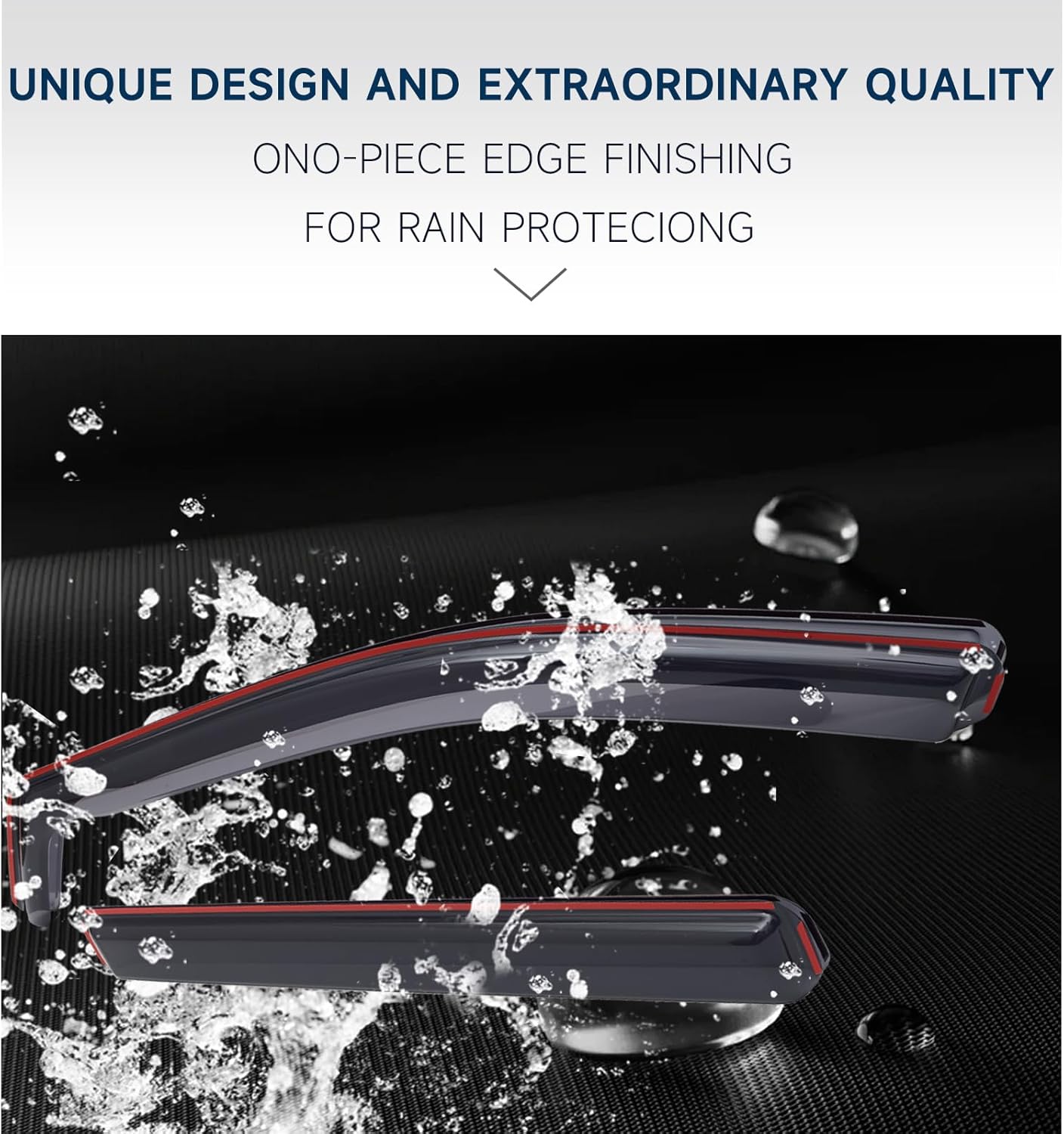 DORENA in-Channel Rain Guards Window Visors Fit for Hyundai Santa Fe 5 Seats 2019 2020 2021 2022 2023(Not for XL 7 Seat) Window Deflectors, Vent Deflector, Vent Window Visors Car Accessories 4pcs