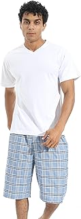 Red Circle Mens Pajama T-shirt and cardigan shorts pajama