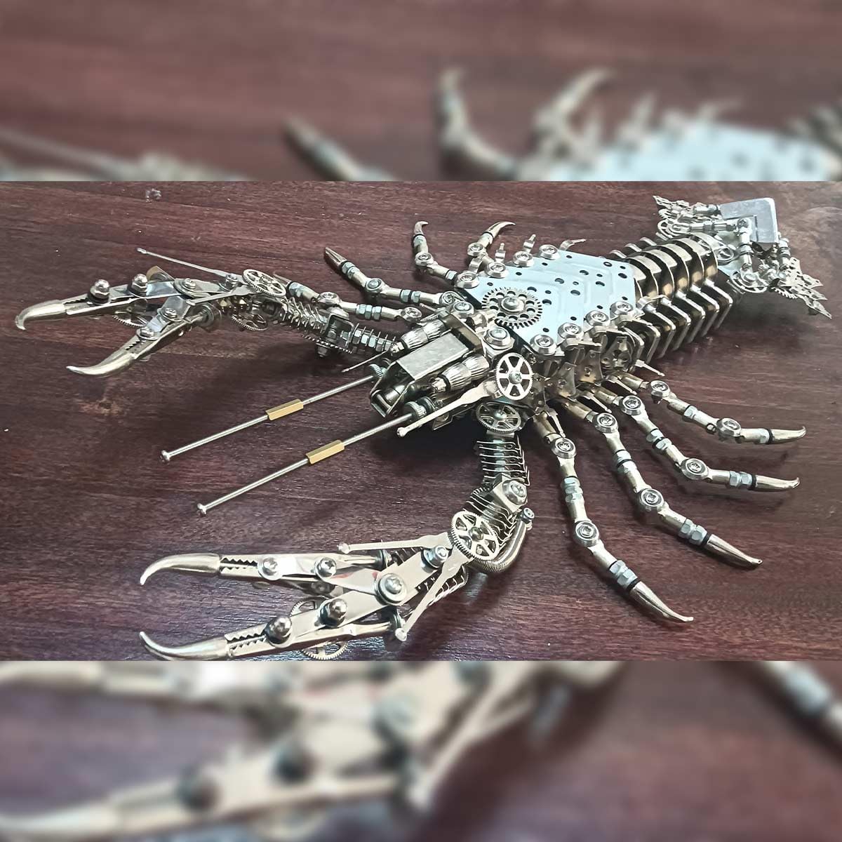 Rompecabezas 3D de metal con insectos biomecánicos, Steampunk, alicates mecánicos de punta de aguja, kit de modelo STEM, regalo coleccionable ideal para adultos y adolescentes (830 piezas)