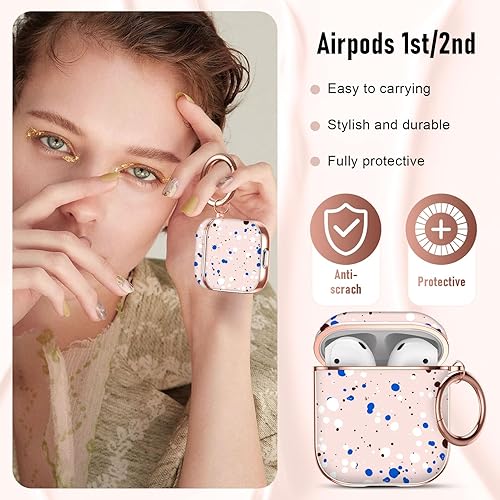 Vista 163 de Maxjoy for AirPods 2nd Generation Case, Unique Design Hard Protective Shockproof Airpods Case Cover with Keychain Compatible with Apple AirPods Sea