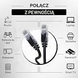 Pan. Tronic Outdoor Wodoodporny Kabel Ethernetowy 100m, Kabel sieciowy Ethernet LAN Cat 6 High Speed do szybkiego Internetu | AWG24 Kabel Ethernet, Cat6 RJ45 UTP CCA Kabel 1 Gbps (100 metrów, czarny)