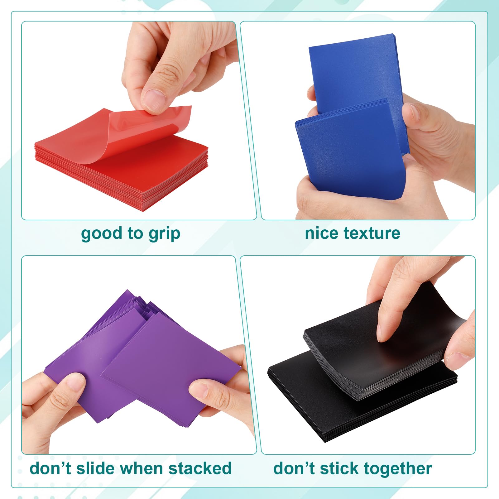 ViEinkaufen 500 Pcs Soft Sleeves, 66 x 91 mm Standard Size Trading Card Sleeves for MTG, TCG, Sports and Game Cards - Image 3