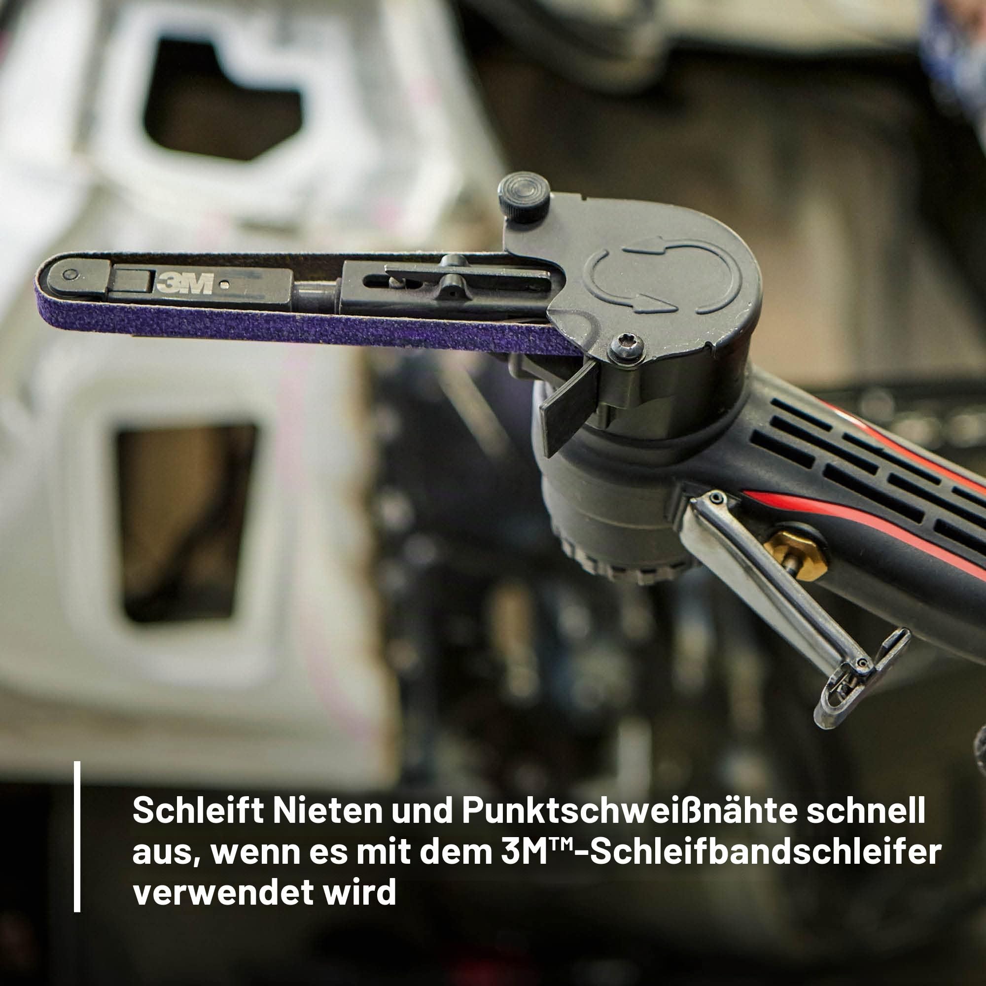 3M Cubitron II Feilenband, 33439, 60+ Körnung, 0,95 cm x 33 cm, Packung mit 10 Feilenbändern, harzgebunden, zum Entfernen von Punktschweißnähten