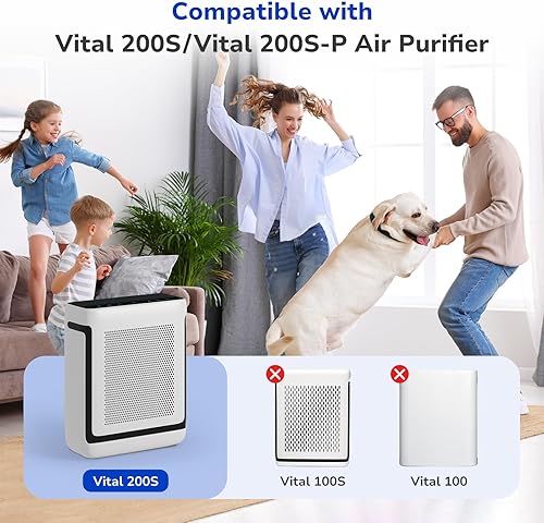 Miniatura 2 de Fil-fresh Filtro de repuesto Vital, compatible con LEVOIT Vital, purificador de aire, 3 en 1 H13 True HEPA y filtro de carbón activado para el
