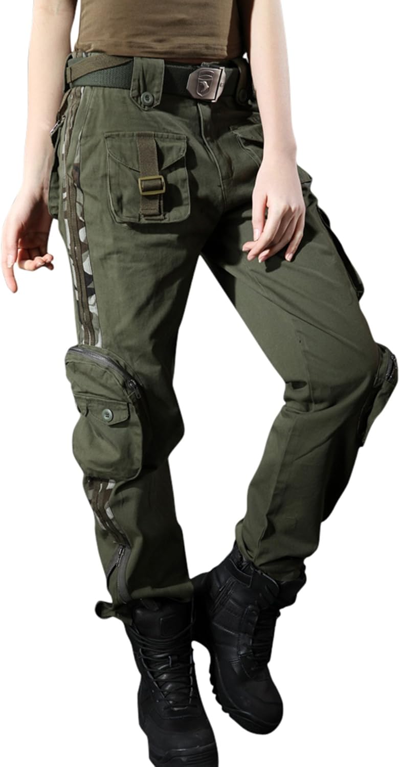 Women's cargo pants with lots of pockets Clearance