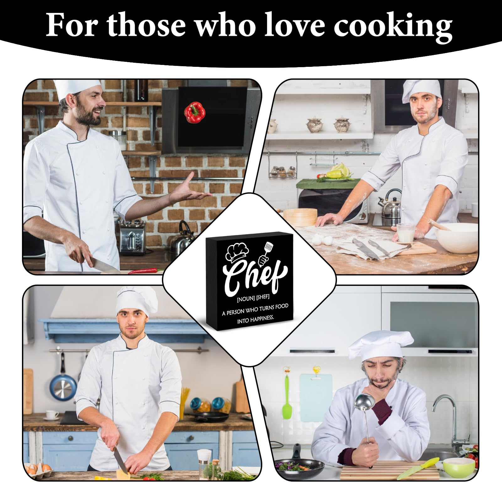 Chef Gifts For Chefs Men Women Wooden Sign Kitchen Decor Unique Gifts For Chefs Appreciation Gift Birthday Anniversary Christmas Gift
