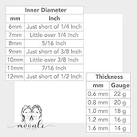 Vista 5 de Anillo de tabique chapado en oro rosa con forma de triángulo martillado piercing de nariz calibre 18 tamaño personalizado