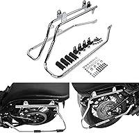 Vista 4 de TCT-MOTORPARTS Juego de soportes de conversión para bolsa de sillín resistente para Harley Softail modelos 1984-2017 Fatboy FLSTF EFI FLSTFI Bad Boy