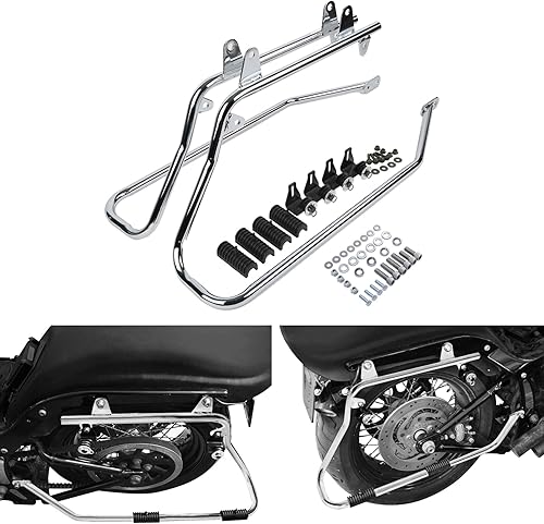 Miniatura 4 de TCT-MOTORPARTS Juego de soportes de conversión para bolsa de sillín resistente para Harley Softail modelos 1984-2017 Fatboy FLSTF EFI FLSTFI Bad Boy