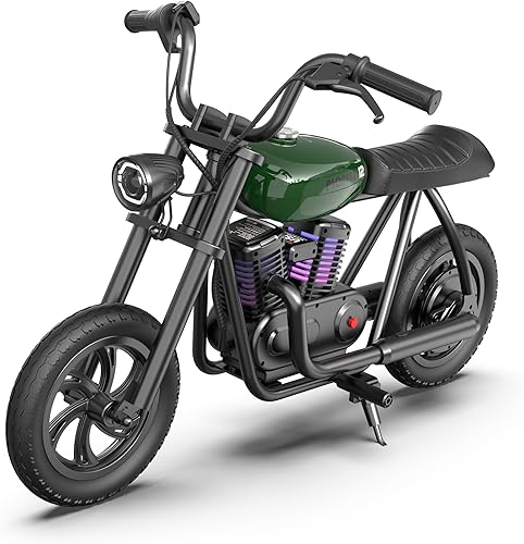Miniatura 1 de Motocicleta eléctrica para niños, gran regalo para niños a partir de 6 años Bicicleta eléctrica Hyper GoGo para niños con luz ambiental colorida,
