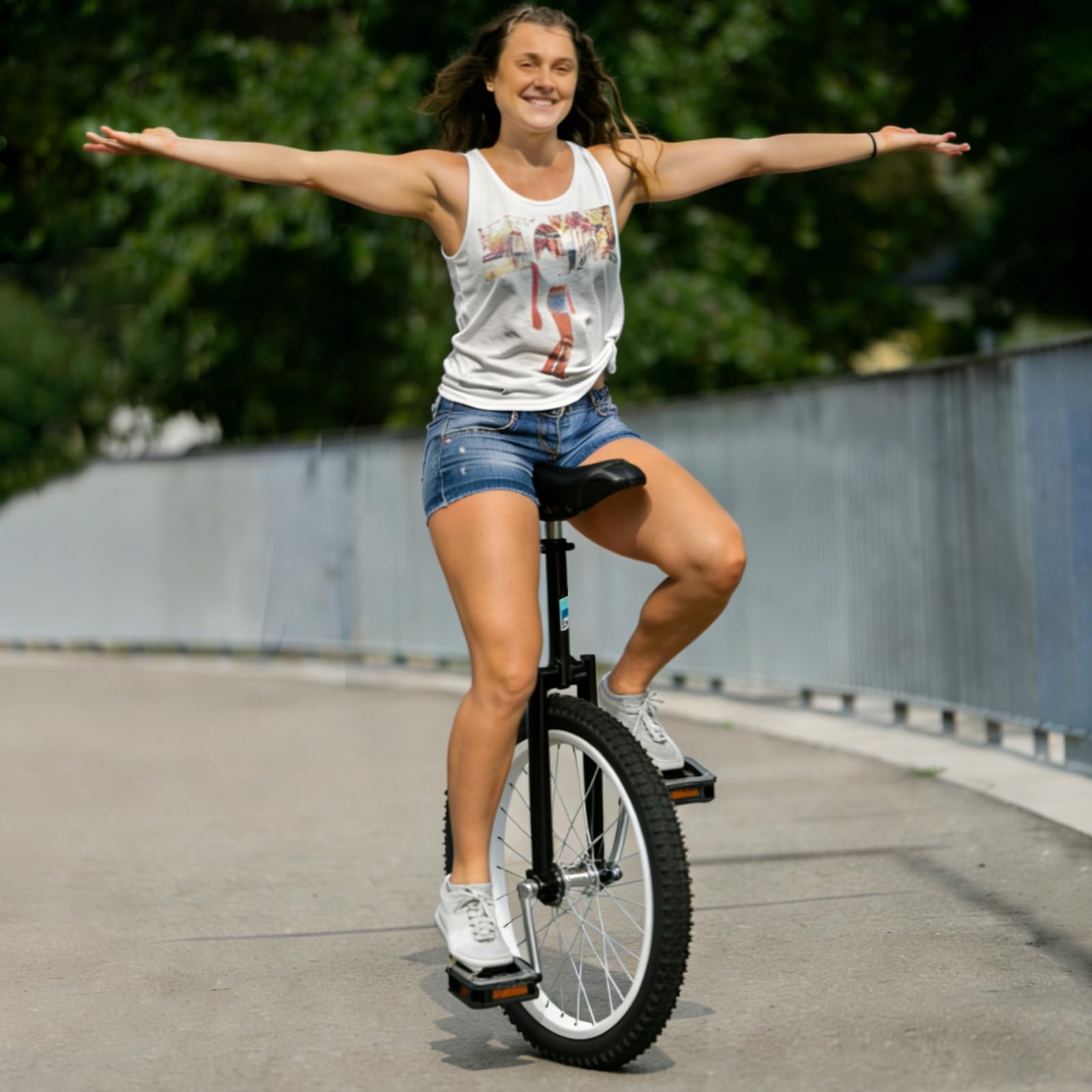 Uyoyous Monocycle LUXUS 20 pouces Unicycle pour Adultes, Enfants, Débutants et Professionnels Unisexe