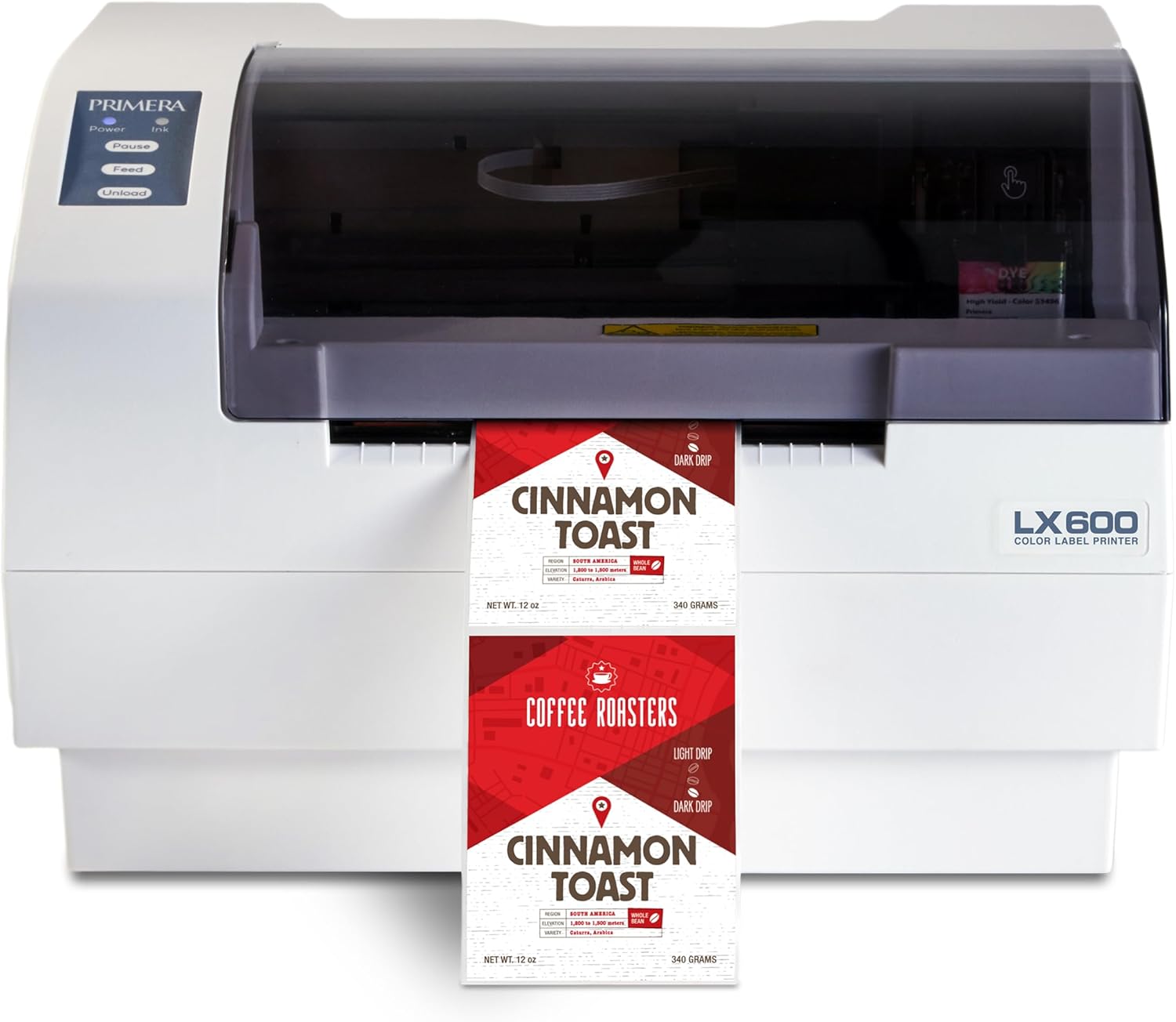 Primera LX600 Color Inkjet Label Printer 74561 - Print Your Own Product Labels, Prints Up to 5 Inches Wide