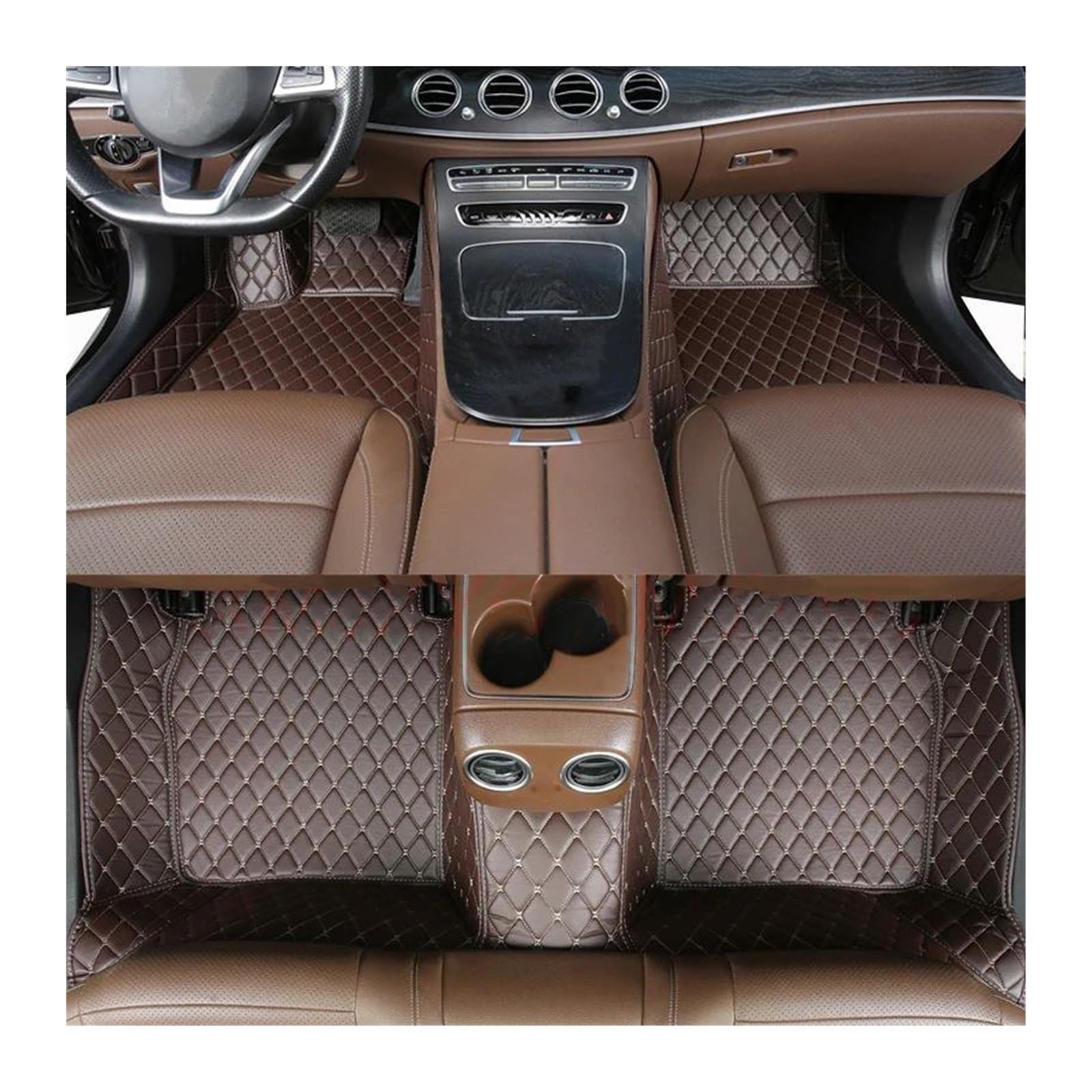 Tapis sol antidérapants voiture VW ID.3 ID.4 ID.6 moquettes imperméables café