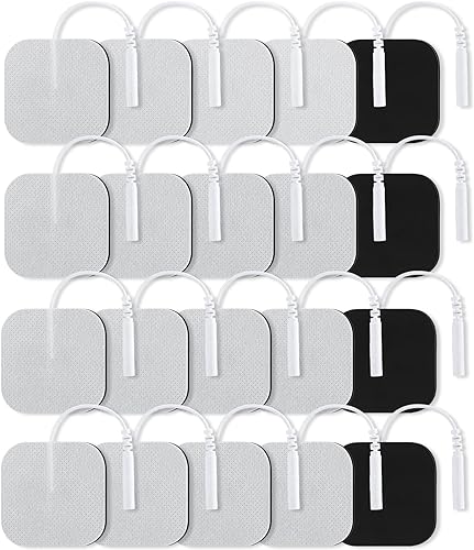 Miniatura 9 de 20 almohadillas de electrodo TENS de unidad TENS, almohadillas de repuesto con rendimiento autoadhesivo mejorado para electroterapia 0.079 in TENS