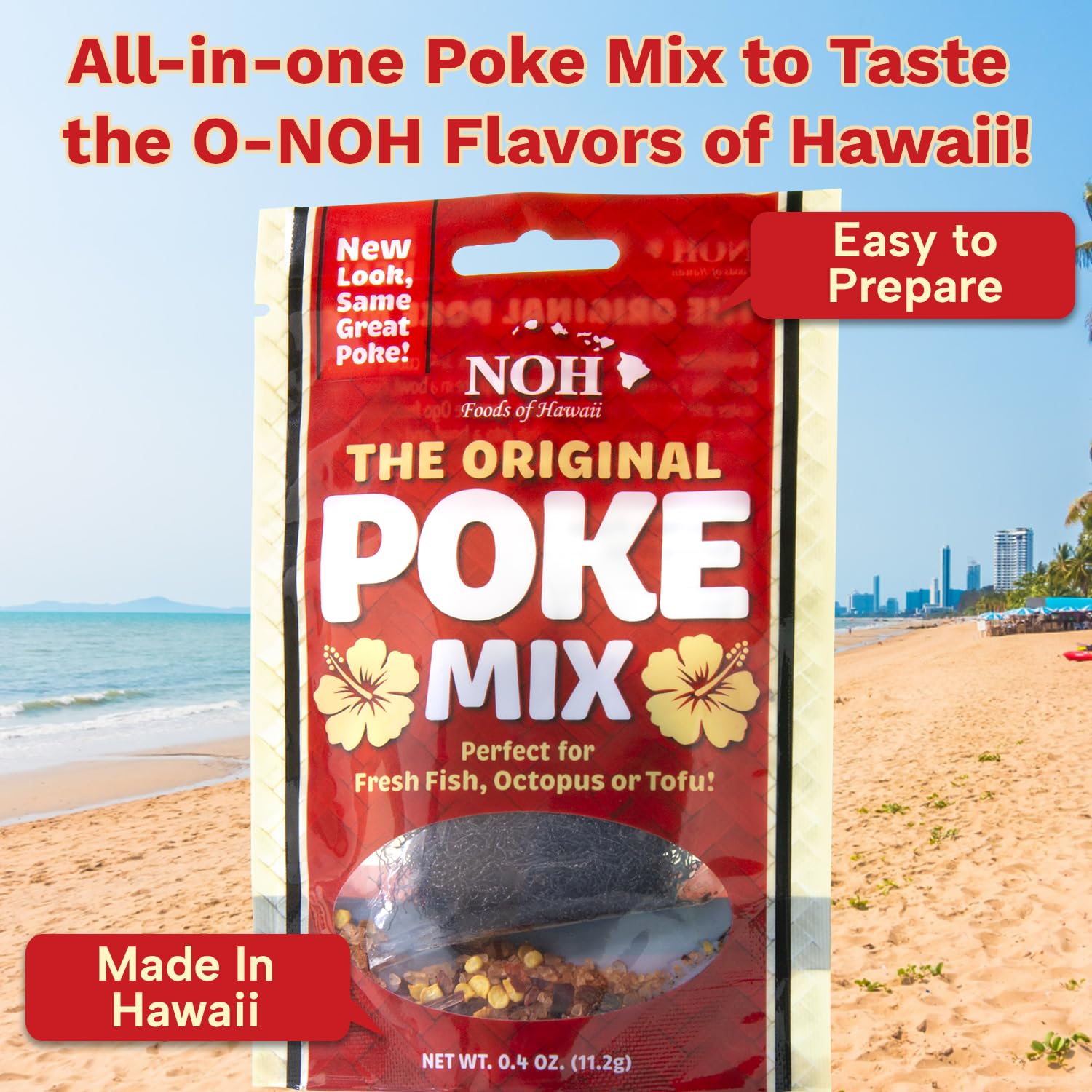 Amazon.com : NOH Hawaiian Poke Mix, 0.4 oz Packet (Pack of 12