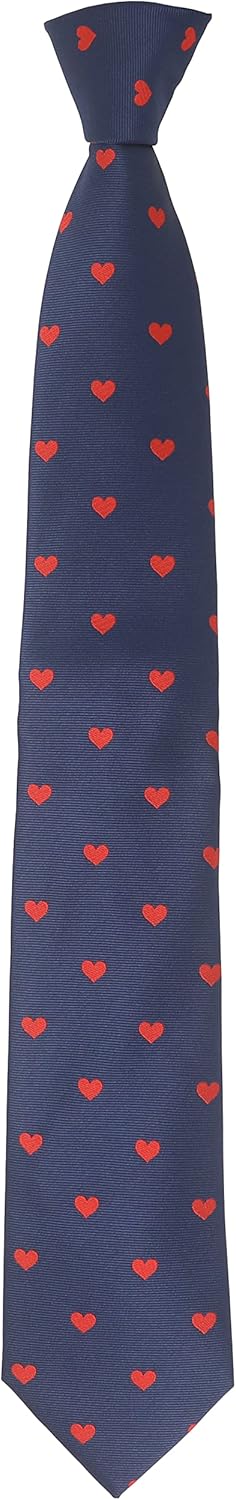 Red Heart Necktie With Gift Box Valentine Day Gift Neck Tie