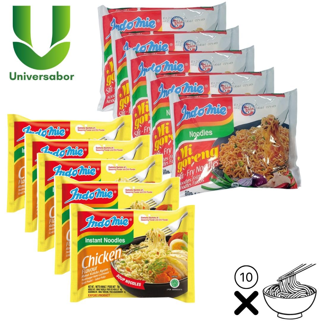 Indomie Noodles Mixto Pack 10 x 820g Mi Goreng Pollo