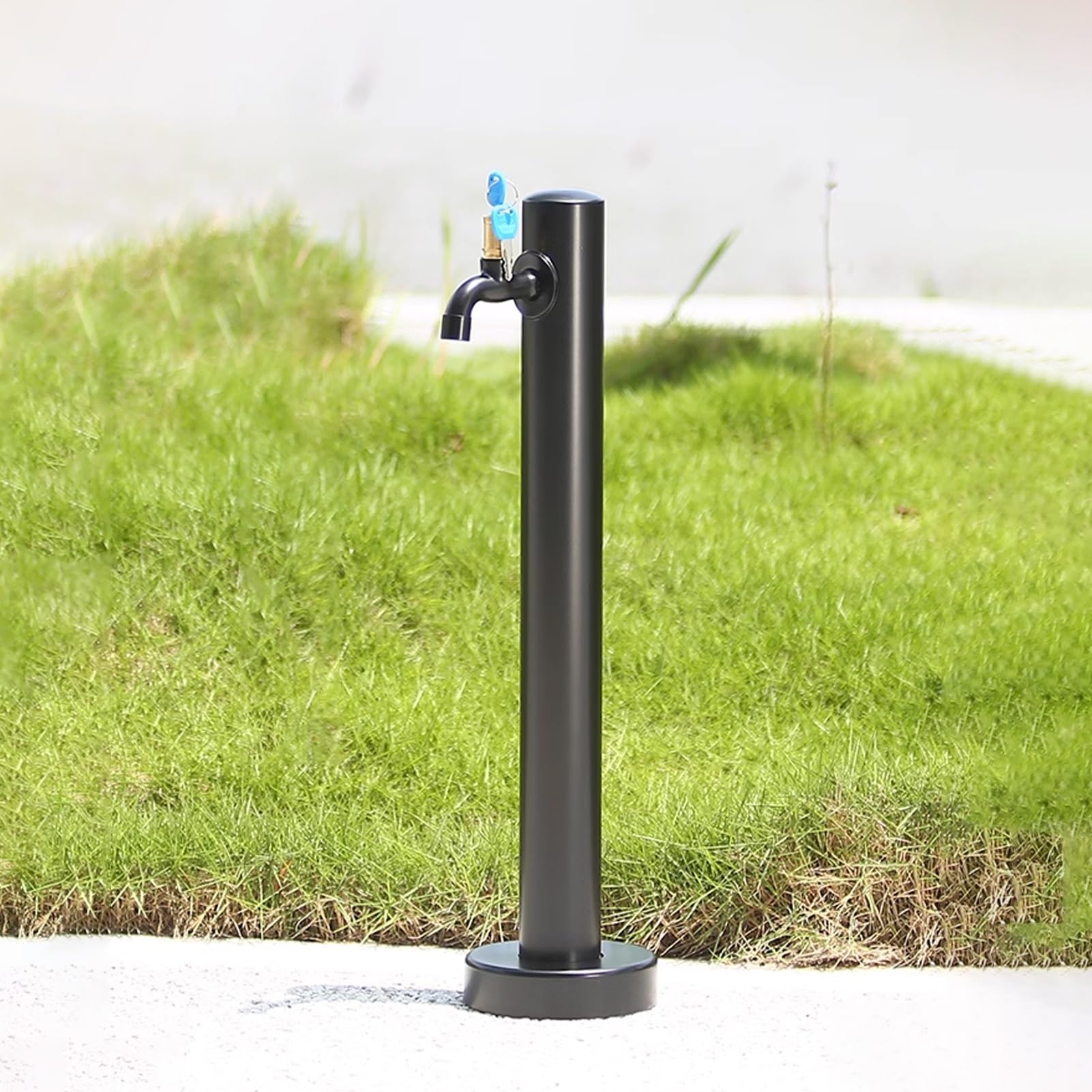 XDLEDMKIZ Freestanding Stainless Steel Garden Water Column Faucet - Outdoor Antifreeze Irrigation for Easy Watering