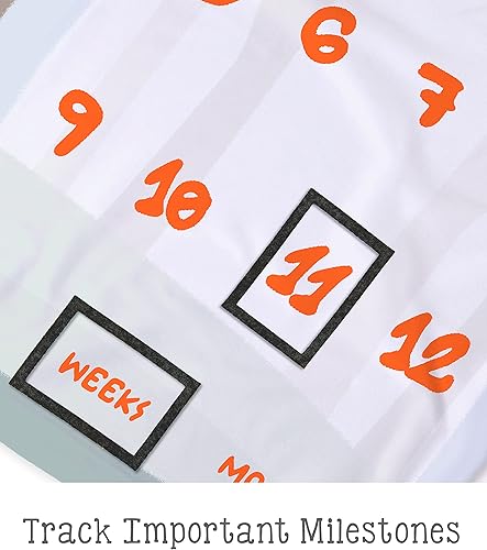 Miniatura 5 de LOGOVISION Woodland Animals - Manta de hitos para bebé, 36 x 58 pulgadas, unisex, para bebé niño y niña