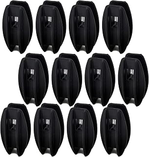 JBT 12-Pack Black Corner Post Electric Fence Insulators for Poly Wire, Steel & High-Tensile - UV Protected, Tension-Resistant