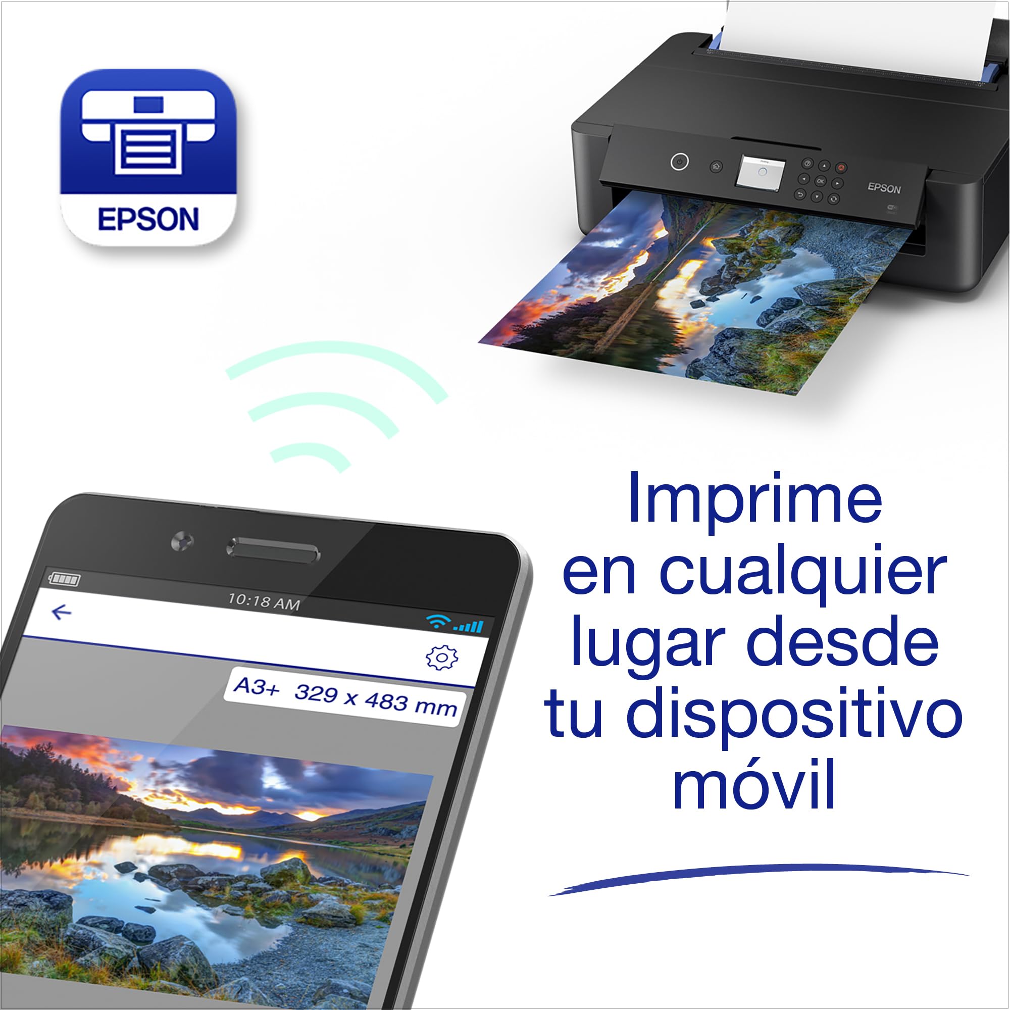 Epson Impresora de inyección de Tinta multifunción Expression Photo HD XP-15000 A3+ con conectividad inalámbrica