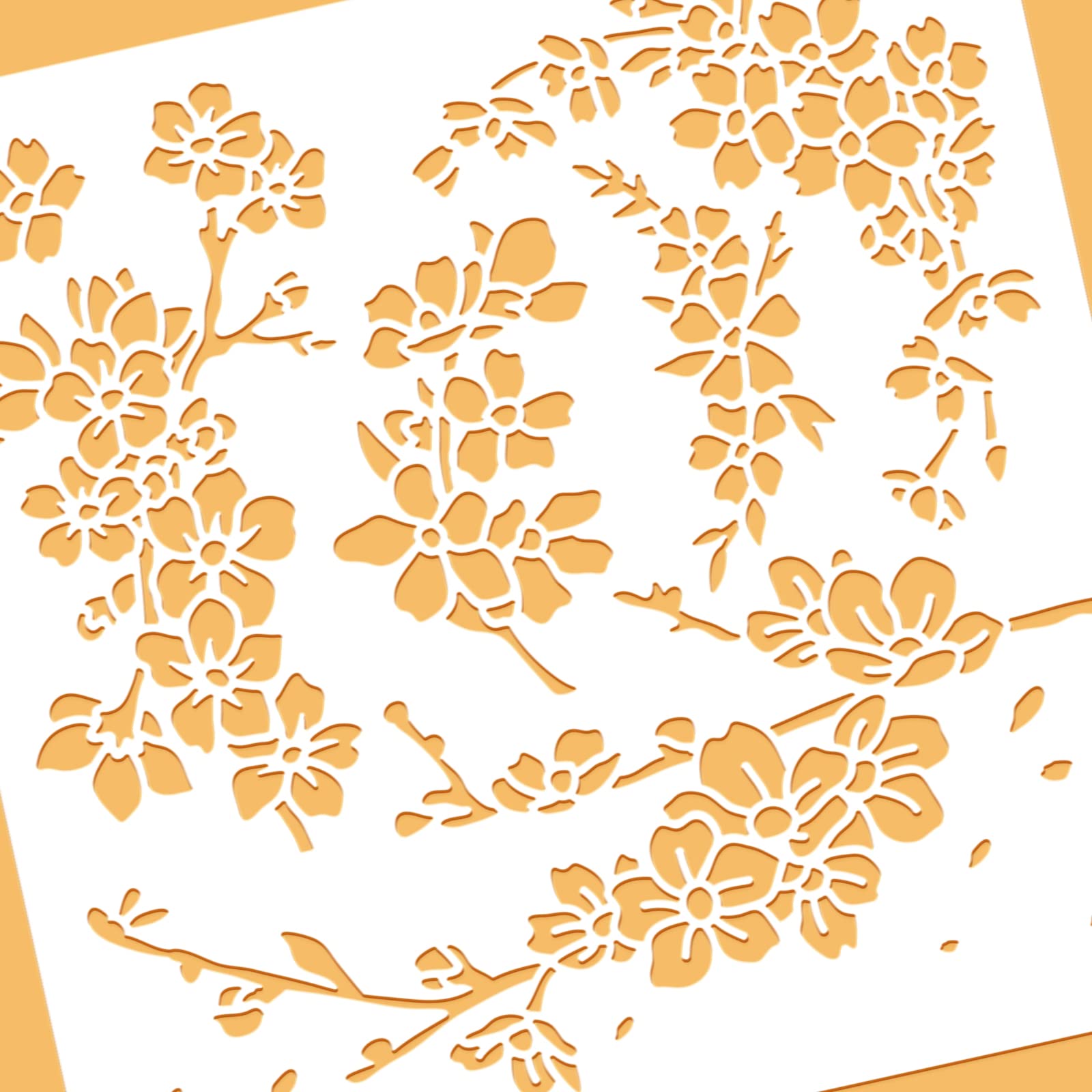 Amazon.co.jp: BENECREAT 1枚30×30cm 描画テンプレート ステンシル  