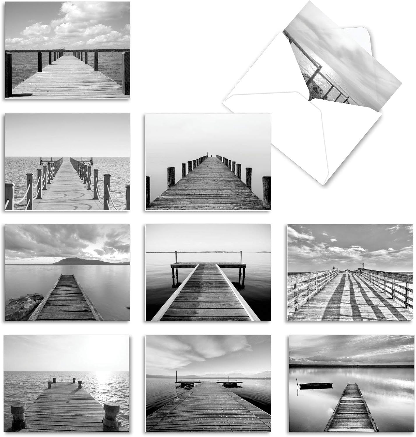 The Best Card Company 10 Blank Note Cards with Envelopes